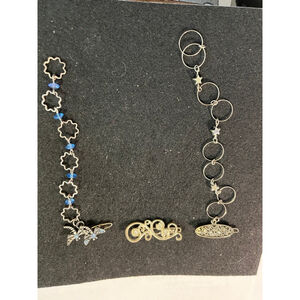 Women's Hair Accessories Clip One Size Silver Blue